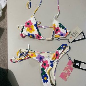Blackbough floral swim suit
